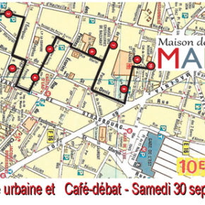 ★ Balade urbaine et ★ Café-débat - Samedi 30 septembre
