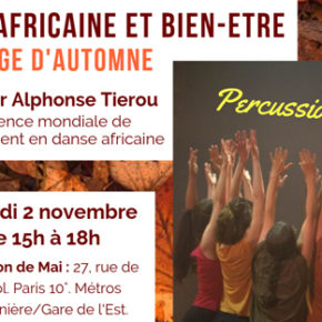 Stage de danse africaine le 2 novembre de 15h à 18h